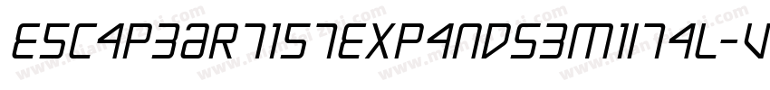 EscapeArtistExpandSemiItal-VG48w字体转换