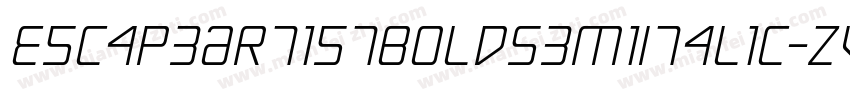 EscapeArtistBoldSemiItalic-ZVV8x字体转换