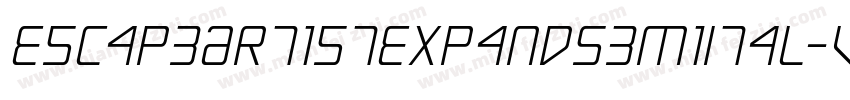 EscapeArtistExpandSemiItal-VG48w字体转换