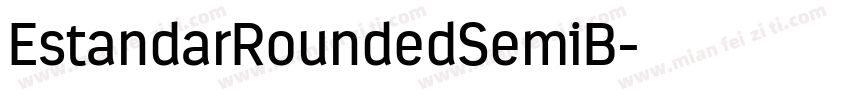EstandarRoundedSemiB字体转换