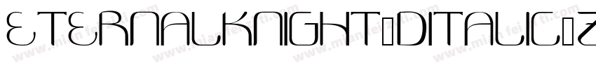 EternalKnight3DItalic-Z0Ex字体转换