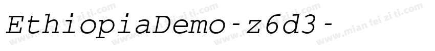EthiopiaDemo-z6d3字体转换