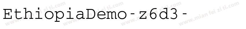 EthiopiaDemo-z6d3字体转换