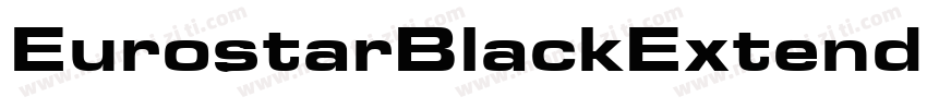 EurostarBlackExtended字体转换