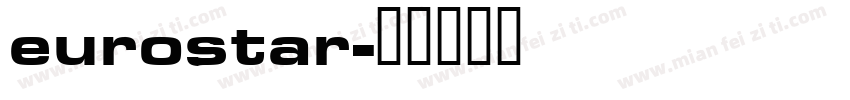 eurostar字体转换