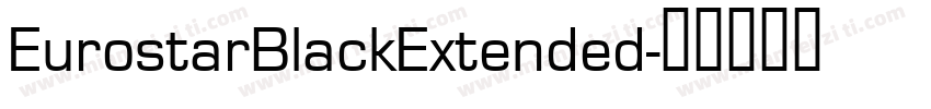 EurostarBlackExtended字体转换