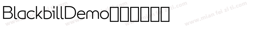 BlackbillDemo字体转换