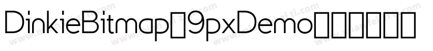 DinkieBitmap-9pxDemo字体转换