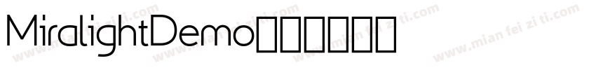 MiralightDemo字体转换