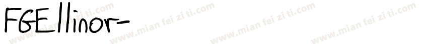 FGEllinor字体转换