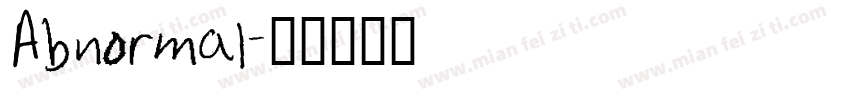 Abnormal字体转换
