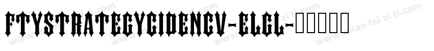 FtyStrategycideNcv-elGl字体转换