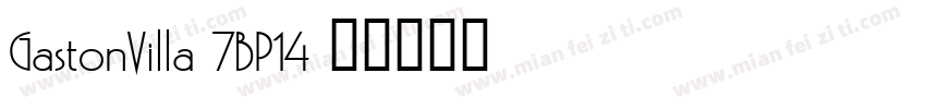 GastonVilla-7BP14字体转换