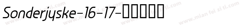 Sonderjyske-16-17字体转换