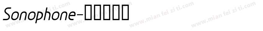 Sonophone字体转换