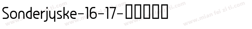 Sonderjyske-16-17字体转换