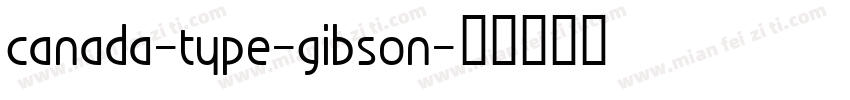 canada-type-gibson字体转换