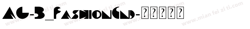 AG-B_FashionCnd字体转换