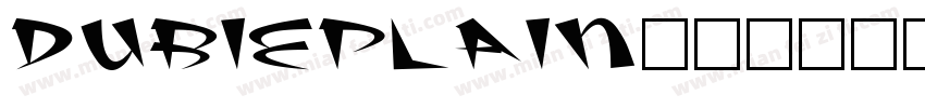 DubiePlain字体转换