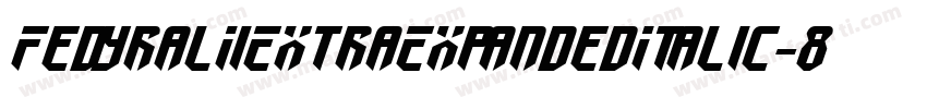 FedyralIiExtraExpandedItalic-8vwn字体转换