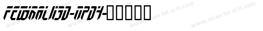 FedyralIi3D-nPD4字体转换