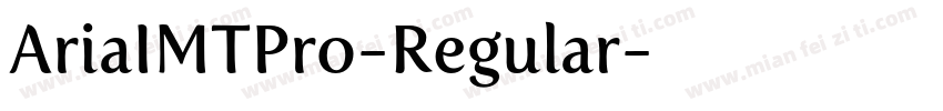 AriaIMTPro-Regular字体转换