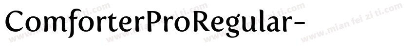 ComforterProRegular字体转换