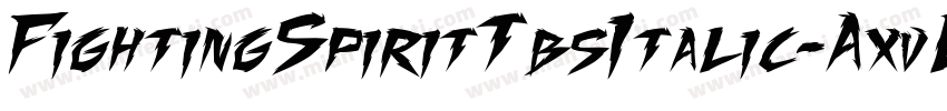 FightingSpiritTbsItalic-AxvL字体转换