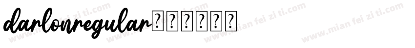darlonregular字体转换