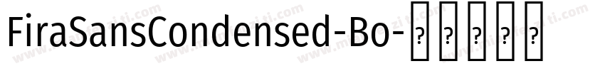 FiraSansCondensed-Bo字体转换