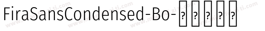 FiraSansCondensed-Bo字体转换