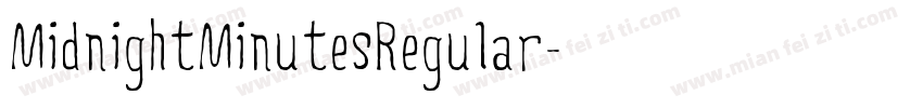 MidnightMinutesRegular字体转换