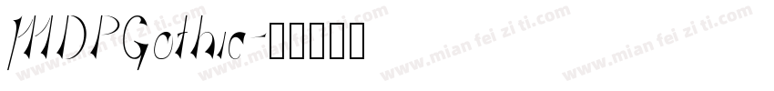 MDPGothic字体转换