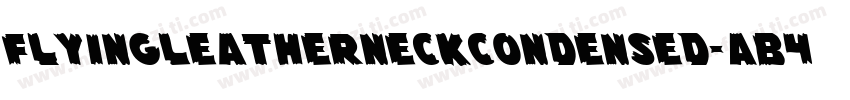 FlyingLeatherneckCondensed-AB4D字体转换