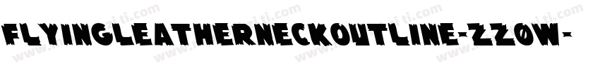 FlyingLeatherneckOutline-zz0w字体转换