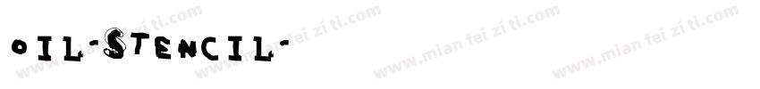 oIL-STENCIL字体转换