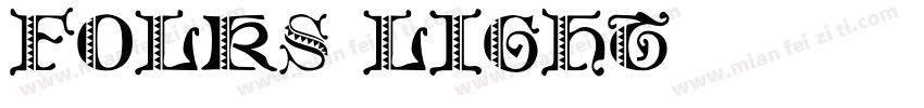 Folks-Light字体转换