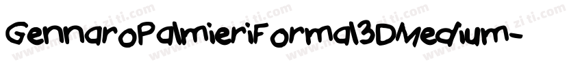 GennaroPalmieriFormal3DMedium-Y0xL字体转换