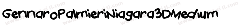 GennaroPalmieriNiagara3DMedium-lEaw字体转换