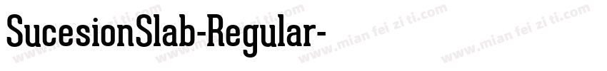 SucesionSlab-Regular字体转换