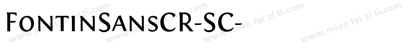 FontinSansCR-SC字体转换