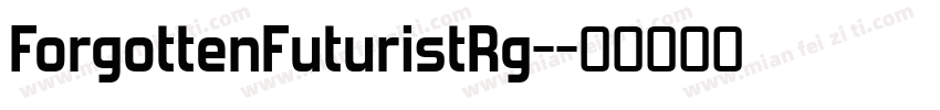 ForgottenFuturistRg-字体转换