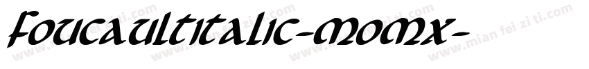 FoucaultItalic-MoMx字体转换