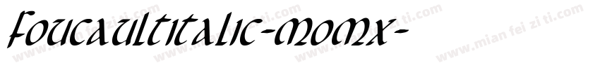 FoucaultItalic-MoMx字体转换