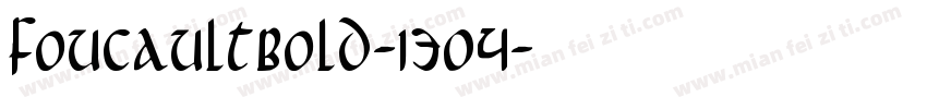 FoucaultBold-1304字体转换