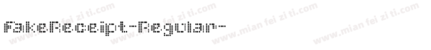 FakeReceipt-Regular字体转换