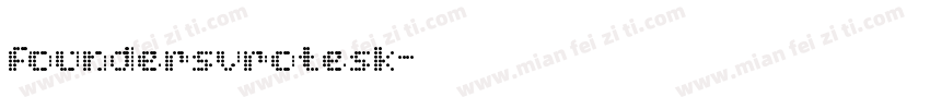 foundersvrotesk字体转换