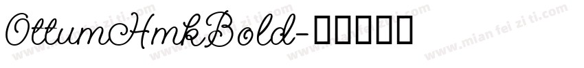 OttumHmkBold字体转换