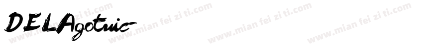 DELAgotuic字体转换