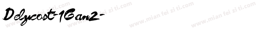 Delycost-1Gan2字体转换